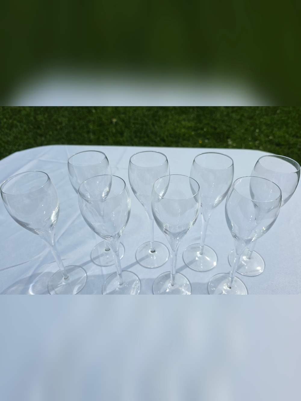 RARE Veuve Clicquot "Rich" Crystal Champagne Flutes - Set of 4 - Picture 2 of 4